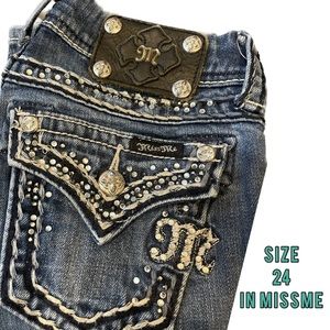24 MissMe Studded Jeans (Previously Worn)